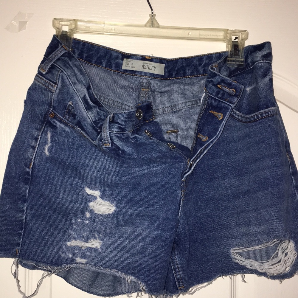 Topshop Distressed Shorts